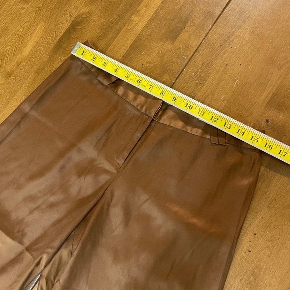 Tommy Bahama Women's Brown Silk Blend Capri Dress Pants‎ Sz 6 - Picture 5 of 9